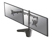 Stojan - plný pohyb - pro 2 LCD displeje - černá - velikost obrazovky: 10"-32" - stolní stojan, upevnitelné na stůl