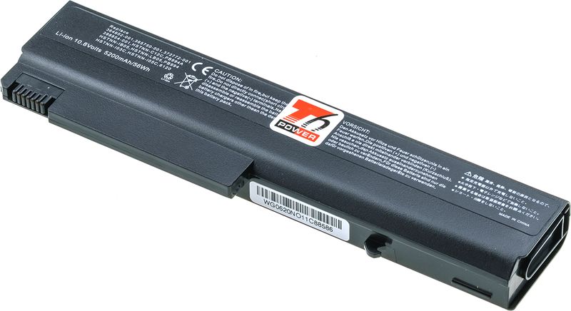 Baterie T6 Power HP nx6110, nx6120, nc6110, nc6120, 6510b, 6710b, 6910p, 5200mAh, 56Wh, 6cell