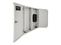 Fiber optic wall distribution box with d