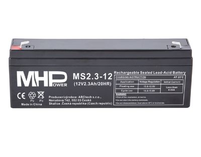 MHPower MS2.3-12 olověný akumulátor AGM 12V/2.3Ah,