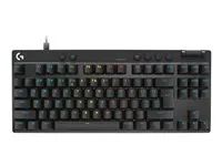 Klávesnice - TKL - podsvícení - USB - QWERTY - US mezinárodní - klávesový spínač: Linear - černá
