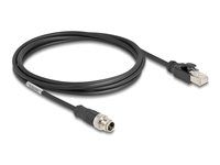 M12 Cable X-coded 8 pin male to RJ45 mal
