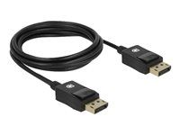 Delock Coaxial - Kabel obrazovky - DisplayPort (M) do DisplayPort (M) - DisplayPort 1.4 - 2 m - podpora 8K - cerná