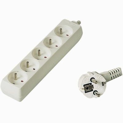 PremiumCord PP5-02 230V 2m 5 zásuvek