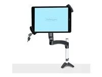 Up to 2kg (4.4lb) - 75x75/100x100 VESA Patterns - Universal Anti-Theft Tablet VESA Mount Clamp - Secure Tablet Mount - Black - Montážní sada (držák na tablet, závažná deska) - pro tablet - uzamykatelný - plast, ocel - černá - velikost obrazovky: 7.9" - 12.5" - montáž na rameno, upevnitelné na stojan, instalace pomocí držáku VESA - pro Apple 11-inch iPad Pro (1. generace, 2. generace, třetí generace)