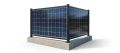 Rozšiřující konstrukce plotu pro 1 solární panel