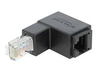 Sítový adaptér - RJ-45 (M) dolů zahnutý do RJ-45 (F) rovné - UTP - CAT 6