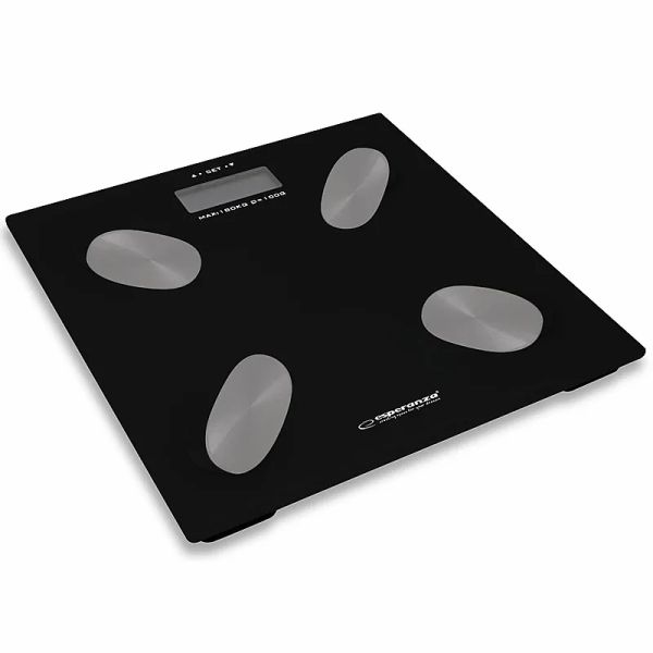 Váha osobní digitální ESPERANZA EBS022K CHA-CHA Black (měří tuk, vodu, svaly)