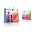 CONNECT IT Wirez 3v1, kabel USB 2.0/Ligh+mUSB+C