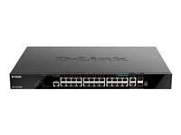 Přepínač - L3 - inteligentní - 20 x 10/100/1000 (PoE+) + 4 x 2.5G (PoE+) + 2 x 10 Gigabit Ethernet + 2 x 10 Gigabit SFP+ - Lze montovat do rozvaděče - PoE+ (370 W)