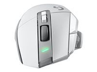 Myš - optický - 11 tlačítka - bezdrátový - 2.4 GHz - přijímač USB Logitech LIGHTSPEED - bílá