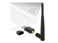 Síťový adaptér - USB 2.0 - Wi-Fi 5 - černá