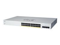 Přepínač - inteligentní - 24 x 10/100/1000 (PoE+) + 4 x Gigabit SFP (uplink) - Lze montovat do rozvaděče - PoE+ (382 W)