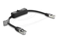 RJ45 Cable plug to plug with switch Cat.
