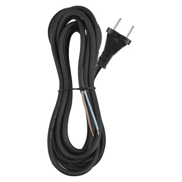 Flexo šňůra gumová 2x1,5mm2 5m černá EMOS S03350