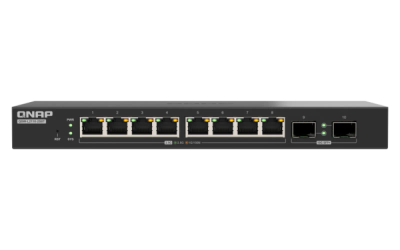 QNAP switch QSW-L2110-2S8T (8x 2,5GbE port, 2x 10Gb SFP+ port, Lite Managed)