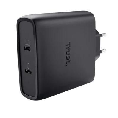 Trust maxo 100W 2P usb-c gan charger blk