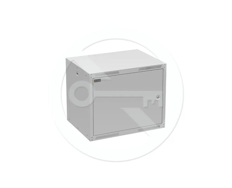 Rozvaděč nástěnný GrandN Duo 9U 450mm, dveře plech, RAL7035, GrandND-9U-645-21-G