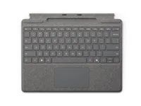 Klávesnice - s trackpad, akcelerometr, zásobník pro nabíjení a skladování Surface Slim Pen 2 - QWERTY - Mezinárodní angličtina - platina - pro Microsoft Surface Pro 8, Pro 8 for Business, Pro 9, Pro 9 for Business, Pro 10 for Business, Pro (11th Edition), Pro for Business (11th Edition)