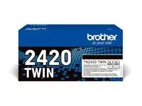 2-balení - Vysoká výtěžnost - černá - originální - kazeta s barvivem - pro Brother DCP-L2510, L2530, L2537, L2550, HL-L2310, L2370, L2375, MFC-L2710, L2713