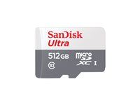 Paměťová karta flash (adaptér microSDXC na SD zahrnuto) - 512 GB - Class 10 - microSDXC UHS-I