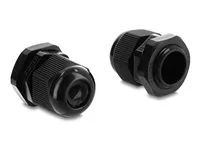 Delock - Tesnící spojka kabelu - M20 x 1.5 mm - hluboce cerná, RAL 9005 (balení 10)