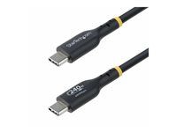 USB kabel - USB-C (M) do USB-C (M) - USB 2.0 - 48 V - 5 A - 4 m - neobsahuje halogen, pasivní, technologie Extended Power Range (EPR), podpora napájení Power Delivery 3.1 - černá