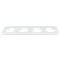 Čtyřnásobný rámeček ELECTROMALT OVAL OVA1004W, bílý