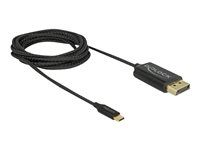 Kabel DisplayPort - USB-C (M) do DisplayPort (M) - DisplayPort 1.2 - 2 m - podporuje 4K, USB napájení - černá