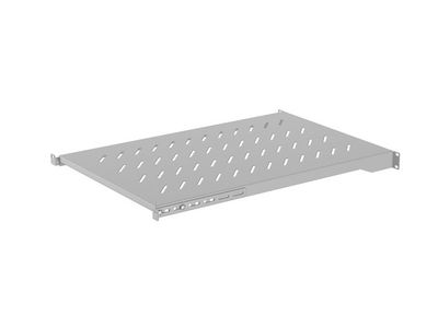 Lanberg police pro 19" skříně 1000MM šedá (1u/483x700mm nosnost do 25KG, 4bodová montáž)