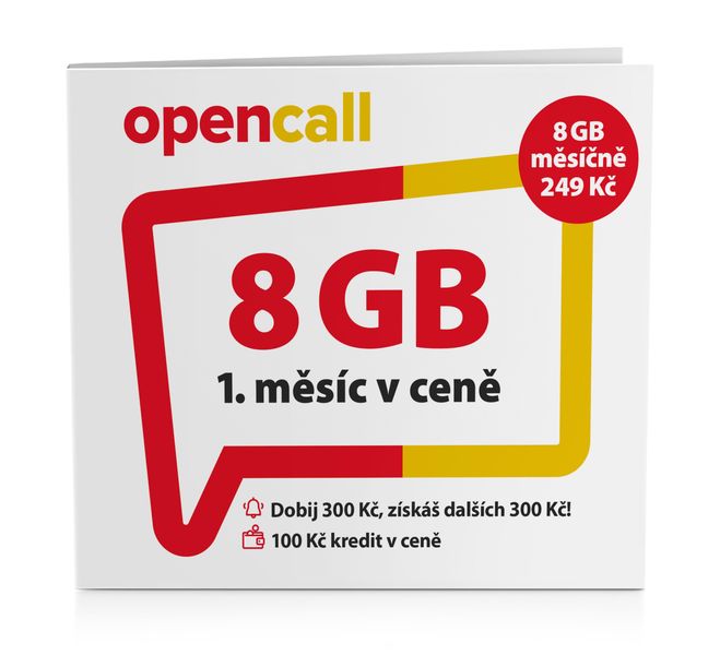O2 Předplacená karta OpenCall