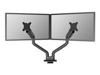 Montážní sada (2 úchytná ramena) - plný pohyb - pro 2 monitory - hliník - černá - velikost obrazovky: 17"-35" - upevnitelné na stůl