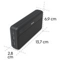 HAMA Pocket 20, Powerbanka, 20000 mAh, USB-C/2x A