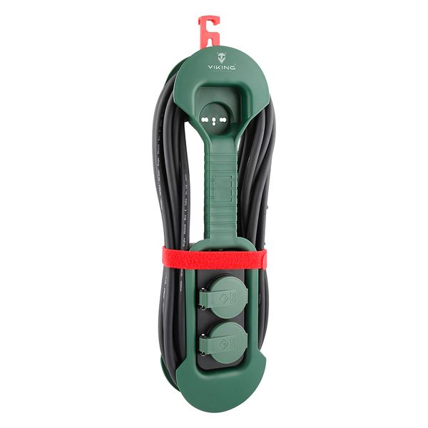 Prodlužovací kabel se zásuvkami Viking R280/Output:2xAC/IP44/venkovní použití/8m kabel