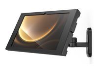 Compulocks Galaxy Tab S9+/S9FE+ 12.4" Apex Enclosure Swing Wall Mount Black - Montážní sada (kryt, polohovatelný držák) - pro tablet - uzamykatelný - kovový rám - cerná - velikost obrazovky: 12.4" - montáž na stenu - pro Samsung Galaxy Tab S9 FE+
