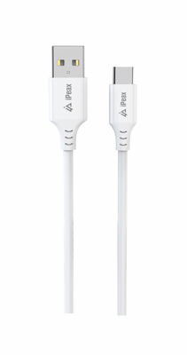 Kabel iPEAX 90010113 USB/USB-C 1m Bílý