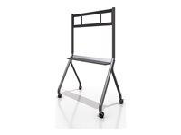 Vozík - pro interaktivní plochý panel - stojan na mobil - černá, šedá - velikost obrazovky: 55"-105" - montážní rozhraní: až 1000 x 600 mm