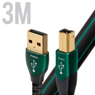 AUDIOQUEST Forest, Kabel 3m, USB A - USB B