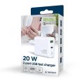 GEMBIRD TA-UC-PDQC20L-W-01, Nabíječka, USB/USB-C