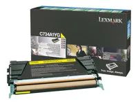 Žlutá - originální - kazeta s barvivem LCCP, LRP - pro Lexmark C734, C736, X734, X736, X738