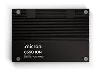 Micron 6550 ION - SSD - Enterprise - šifrovaný - 61.44 TB - interní - 2.5" - U.2 PCIe 5.0 x4 (NVMe) - SHA-512, FIPS 140-3 Level 2 - TCG Opal Encryption 2.02, Self-Encrypting Drive (SED) - kompatibilní s TAA (balení 10)