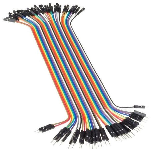 Propojovací dráty dupont 40pin, délka 20 cm, samec-samice