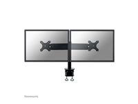 Montážní sada - plný pohyb - pro 2 LCD displeje - černá - velikost obrazovky: 19"-30" - upevnění svorkou, upevnitelné na stůl