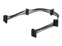 M/F - 4x Serial ATA Power Cable Splitter (PYO4SATA) - Separátor k napájení - SATA napájení (M) do SATA napájení (F) - 40 cm - černá - pro P/N: BRACKET125PT, BRACKET125PTP, BRACKET425F, PEXUSB311AC3, S251BU31REM, SATBP125VP