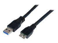 USB 3 Micro B Cable - 1x USB A (M), 1x USB Micro B (M) - Black (USB3CAUB1M) - Kabel USB - Micro-USB typu B (M) do USB typ A (M) - USB 3.0 - 1 m - černá - pro P/N: DKT30CVAGPD, HB30A4AIB, HB30AM4AB, HB31C2A2CME, HB31C3A1CME, ST7C51224, ST7C51224EU