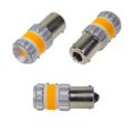 Autožárovka LED BAU15s 9-60V 12W CARCLEVER oranžová balení 2ks