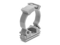 Delock - Cable conduit holder - with locking clip, screw-on for 25 mm cable protection sleeve - šedá (balení 100)