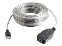 Active USB A to USB A Extension Cable - USB 2.0 - M/F - Kabel USB - USB (M) do USB (F) - USB 2.0 - 12 m - aktivní