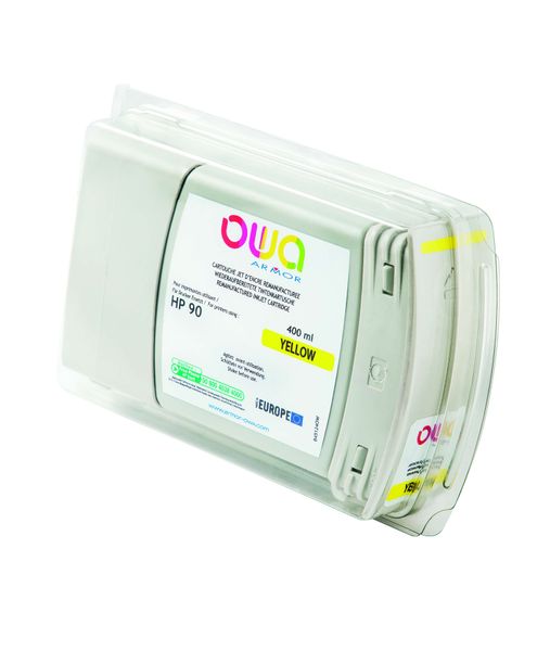 OWA Armor ink-jet kompatibilní s HP Design Jet 4000 yellow, 400ml, kom.s C5065A