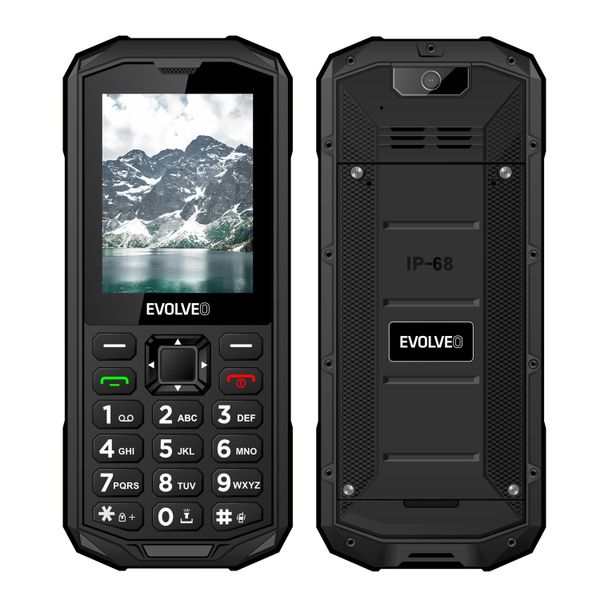 EVOLVEO StrongPhone X5, IP68 odolný Dual SIM telefon, 2,4"LCD, 2500mAh, černo-šedý